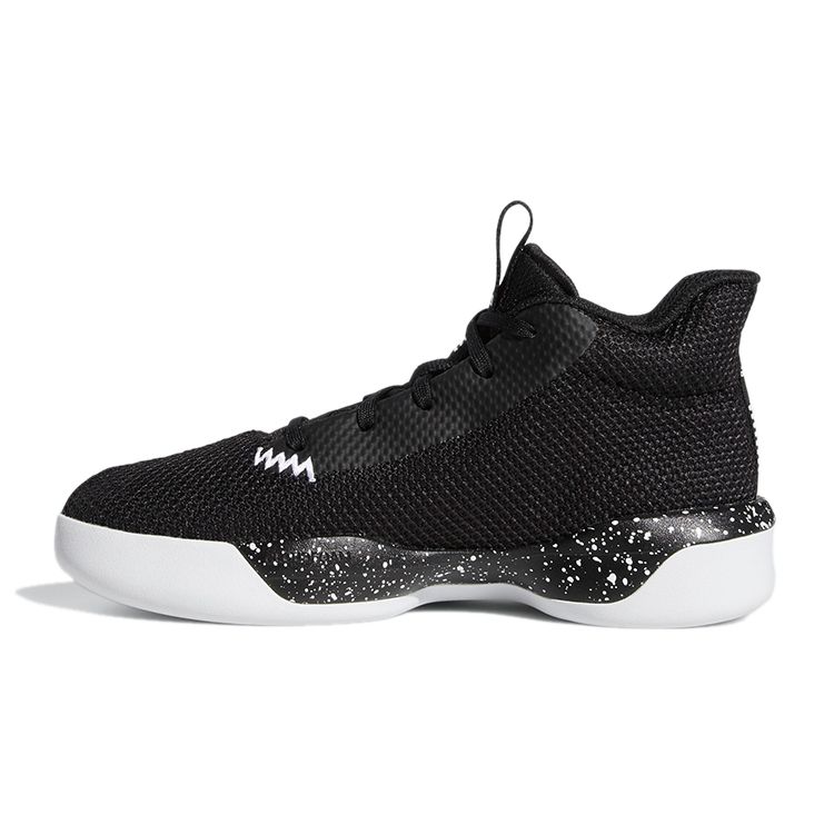 Adidas Pro Next K Durable Mid-Top Kids Basketball Shoes Kids Sneakers Black White EH3061