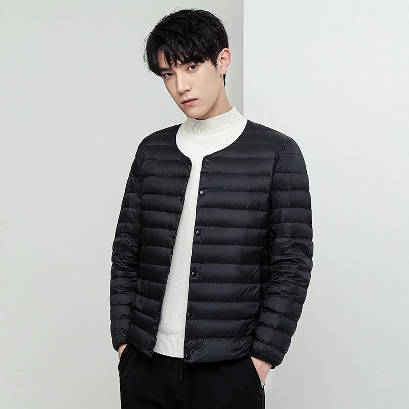 Autumn and winter light down vest men versatile wear down jacket inside and outside warm vest liner collar casual coat men