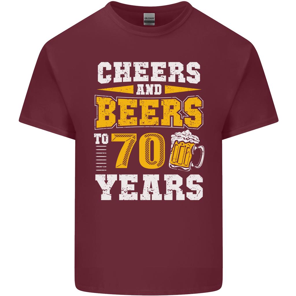 70th Birthday 70 Year Old Funny Alcohol Unisexs Light Cotton TShirt