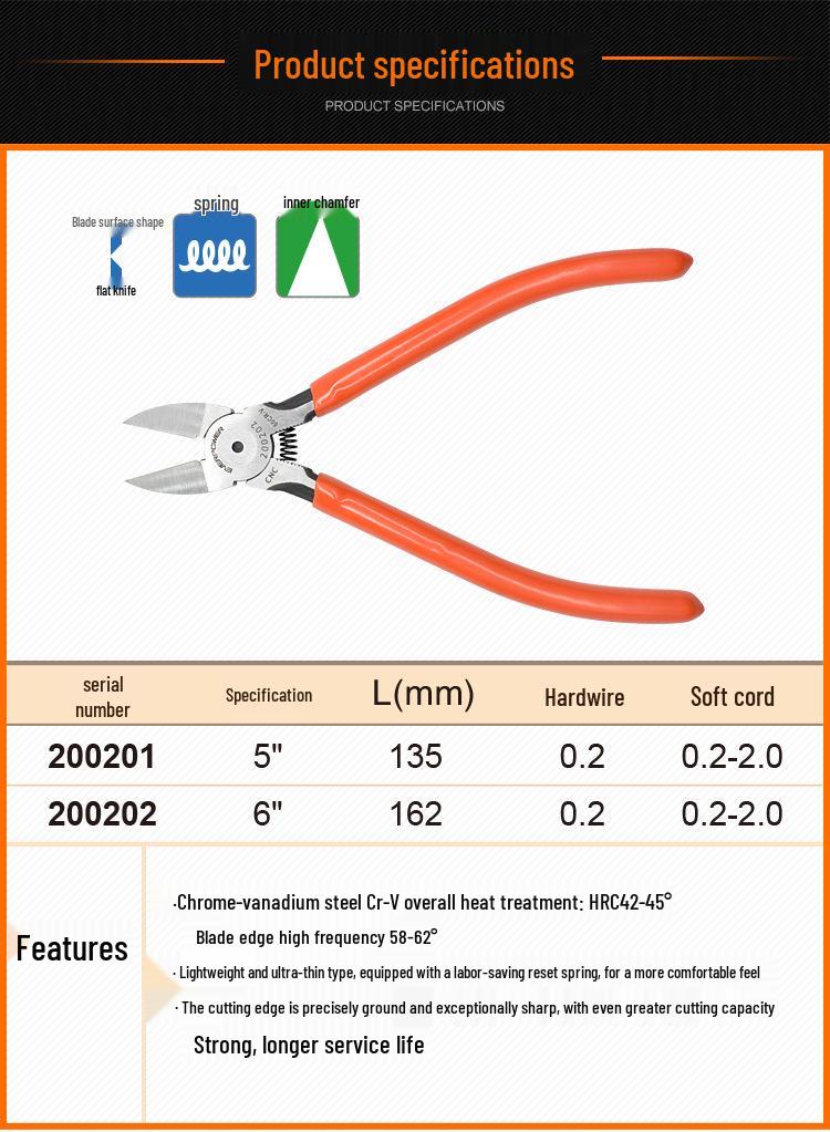 AIWEIBOER C-series Precision Ultra-Thin Cutting Pliers