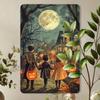 Vintage Halloween Metal Tin Sign Wall Decor 8x12 Inch Retro Poster for Bar Pub Home