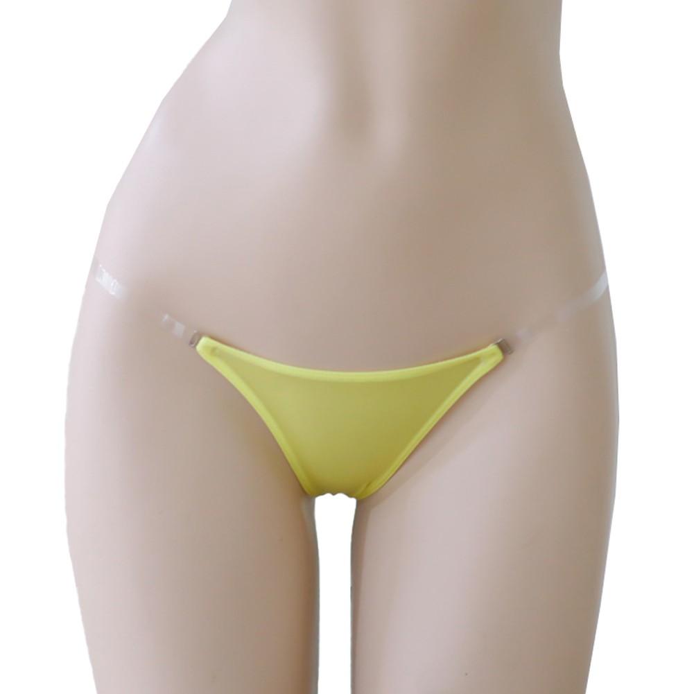 Adjustable Waisted Thongs Ice Silk Lingerie Low-Rise