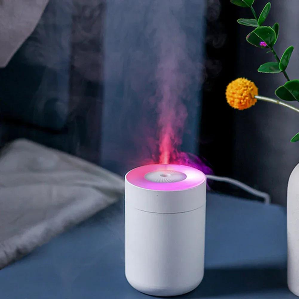 Colorful Atmosphere USB C Humidifier with Soft Mist for Home and Workspace Automatic Timer for Power Off After 3 Hours