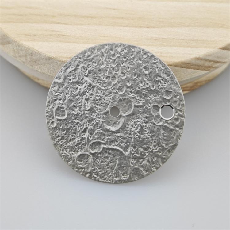 28.5mm NH35 Dial 3D Lunar Pattern Black/Silver White/Grey Watch Dial for NH35 NH36 Mechanical  Movement Accessories