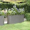 VidaXL Raised Garden Bed Flower Pot Planter Box Raised Bed Patio Terrace Outdoor Galvanized Steel 152x40x68cm 318894