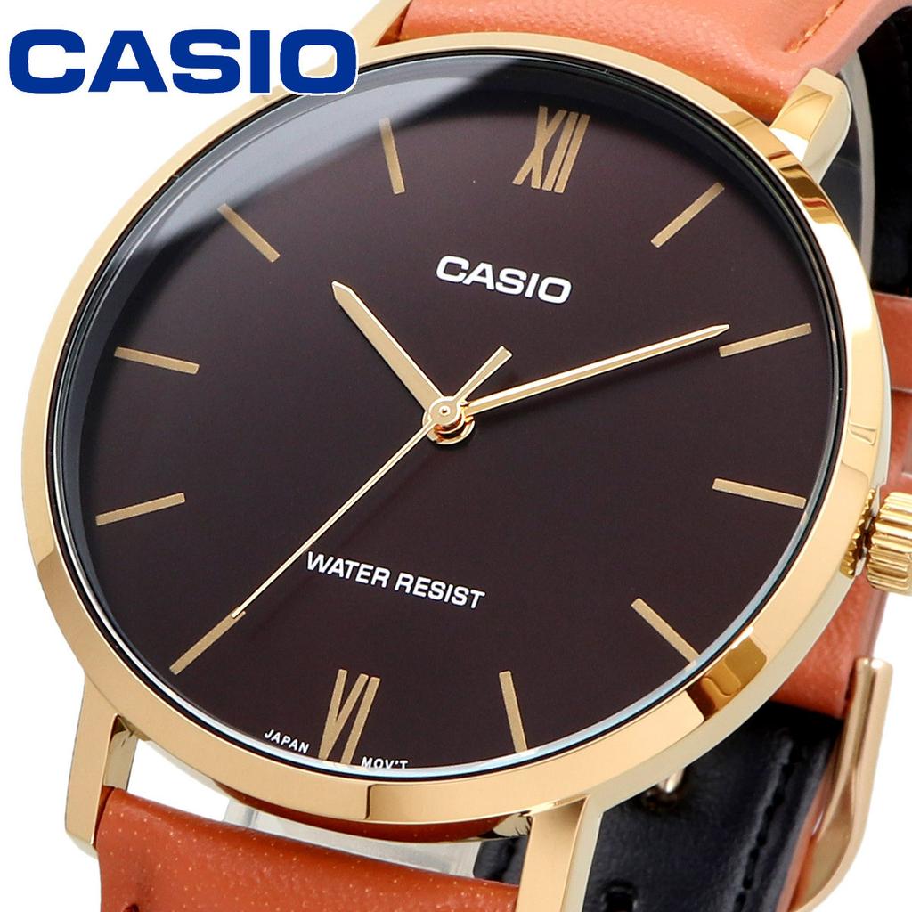 Casio Overseas Men's Watch, Analog, MTP-VT01GL-5B