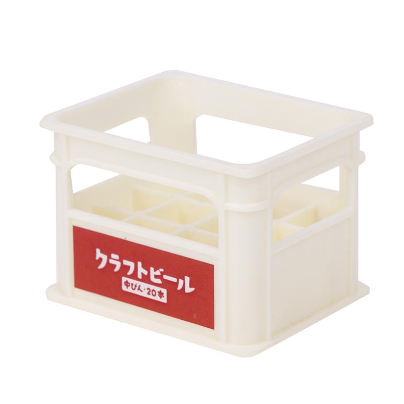 

1 шт. Аксессуары для кукол своими руками 1:12 Мини-кукольный домик, пивная корзина для хранения из смолы, имитация модели корзины для напитков бежевый