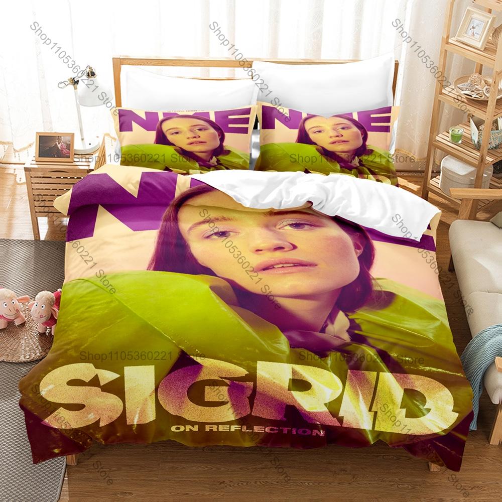 Singer Sigrid Bedding Set, Duvet Cover & 2 Pillowcases, Jellyfish Themed Pattern Breathable Fabric for All Season Use