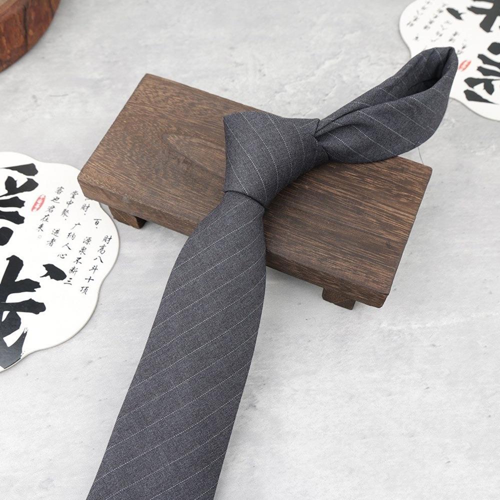 Luxury Stripes Mens Tie Woven Soft Cotton Necktie Classic Cravat Gift