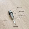 Premium 6.35mm Instrument Jacks Socket Bass Straight Ribbed Tube for Electric Guitar Bass Ensures Reliable Connectivity