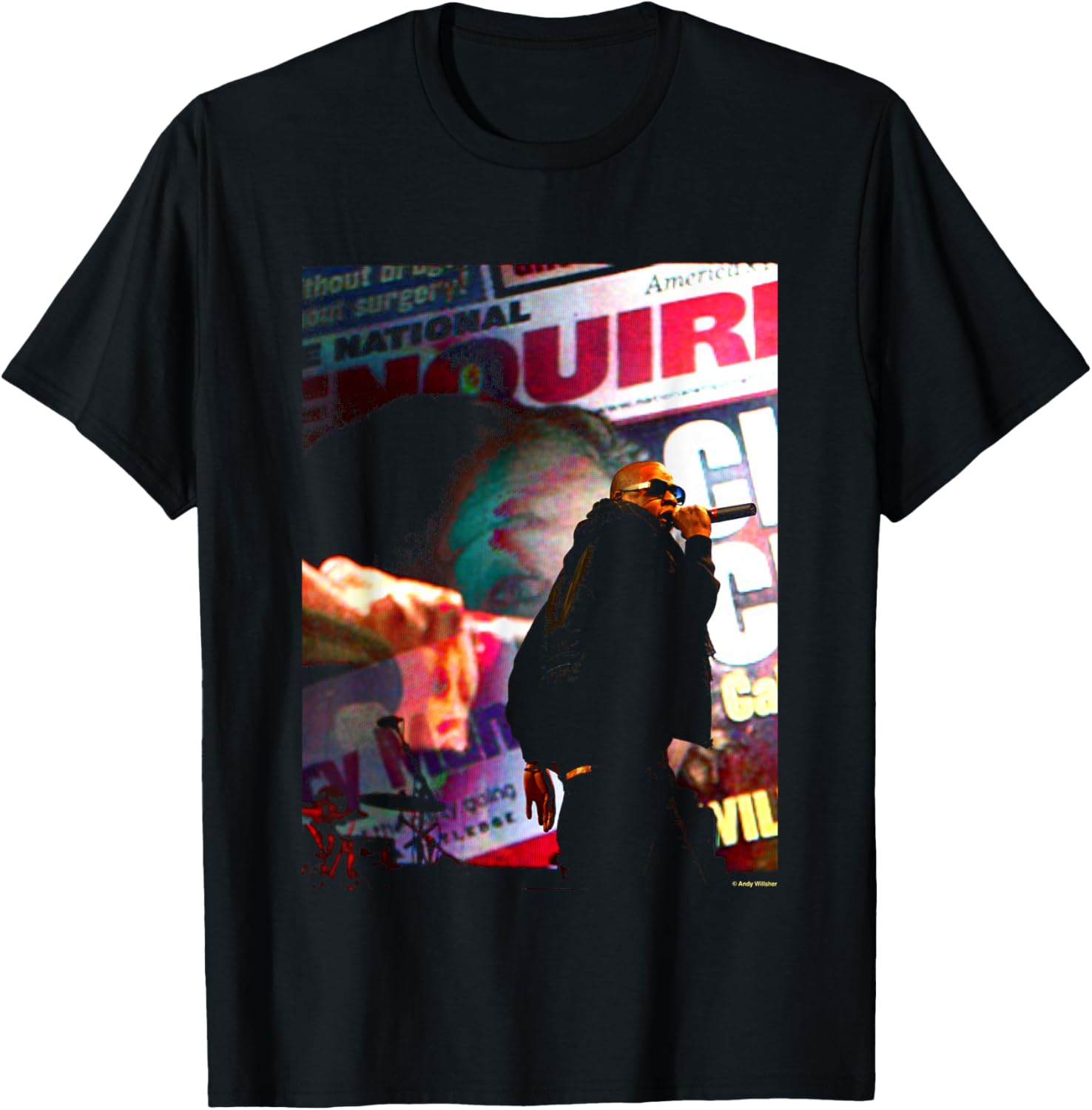 Rapper Jay Z Live Glastonbury Festival 2008 by Andy Willsher T-Shirt S разноцветный