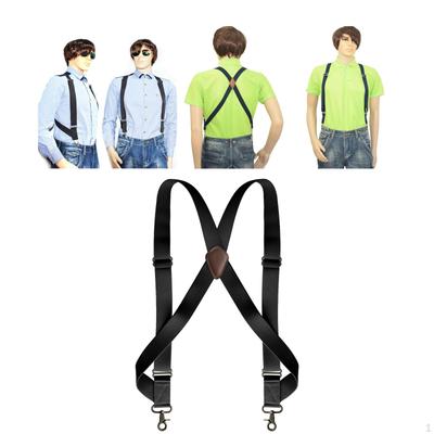 Bretelles Classiques pour Homme Type X avec Crochets Pivotants