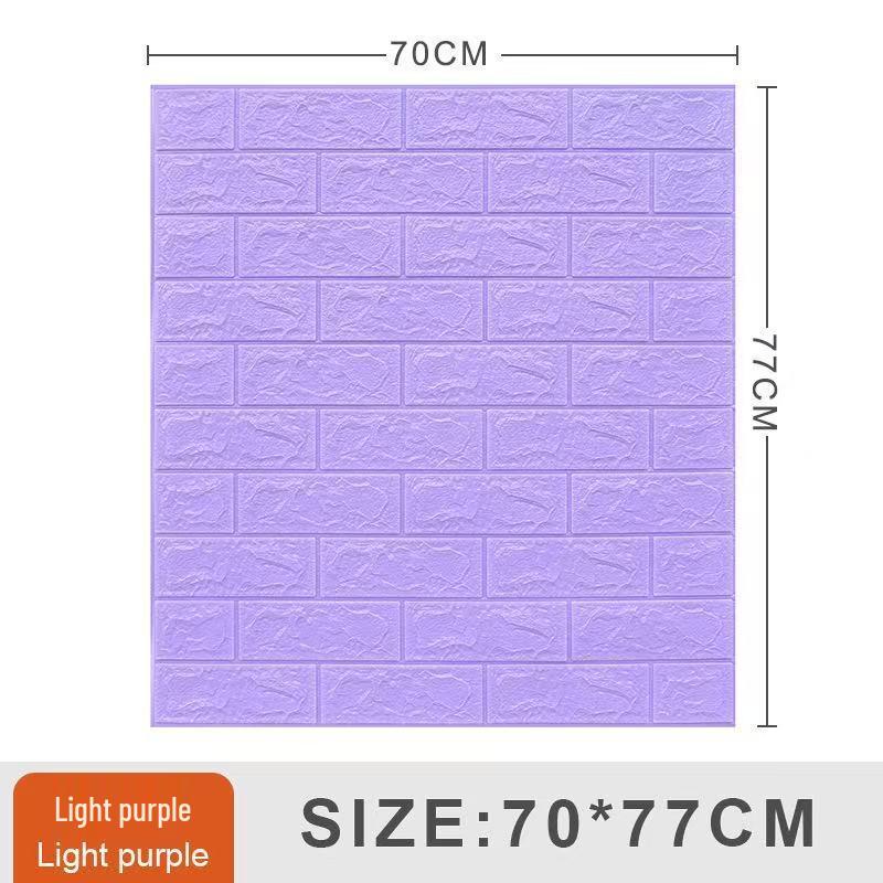 3D Soundproof XPE Foam Wall Sticker: Waterproof, Anti-collision, Soft Self-adhesive for Children's Rooms & Kindergartens