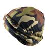 Satin Lined Turban Head Wrap Camouflage Printing Sleeping Bonnet Hair Cover Adjustable Pre-Tied Chemo Hat For Men Women