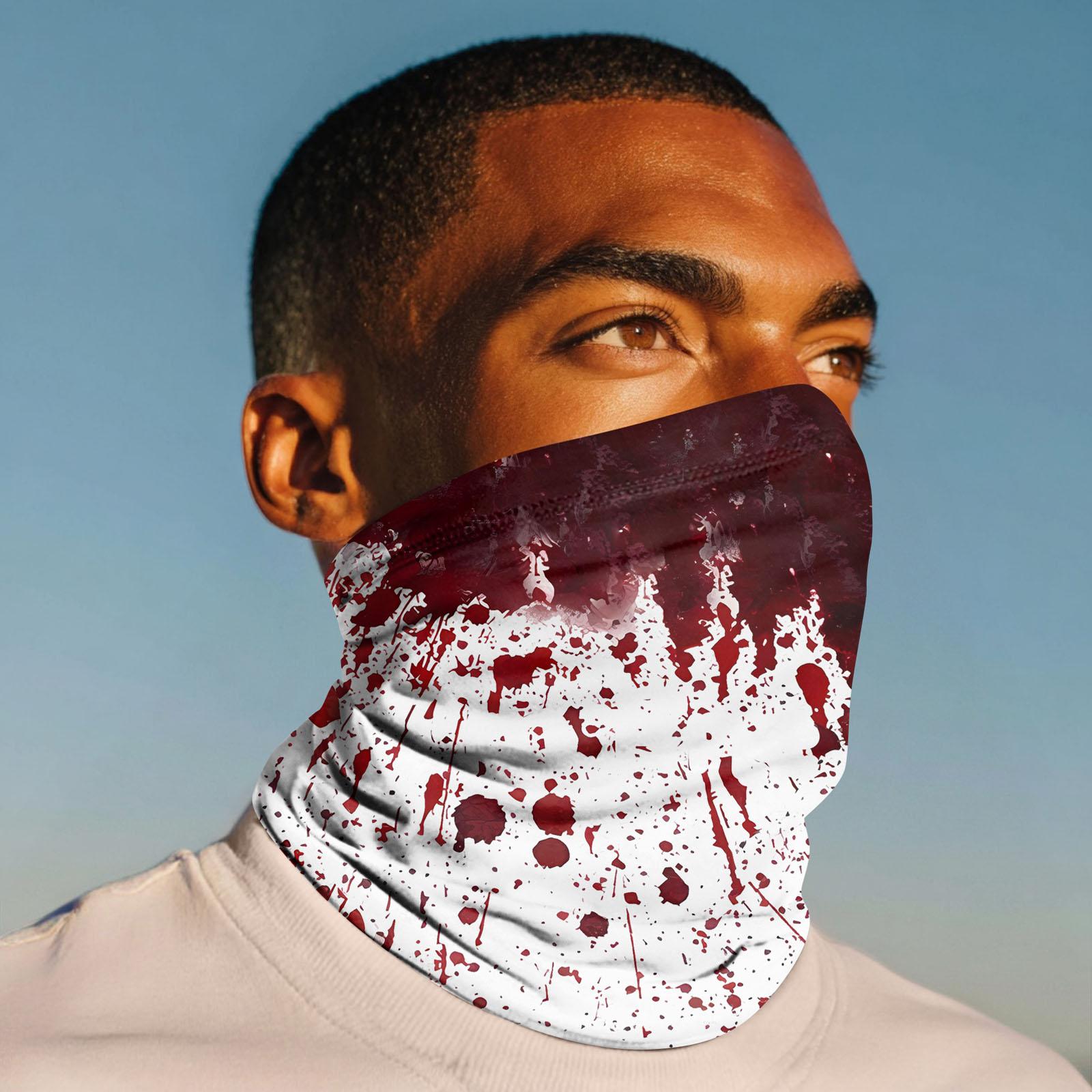 

Уличная велосипедная маска Модный принт Бандана Шарф для шеи One Size белый