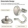 30pcs Premium Stainless Steel Magnetic Hooks Multi-Purpose Home Kitchen Storage Hook Hole-Free Strong Magnetic Holder