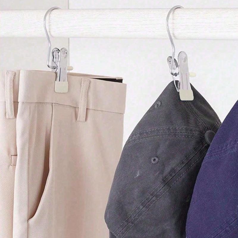 Three Character Clip Hook, Stainless Steel Clothesline Clip, Seamless Storage, Hat Clip, Home Shorts, Fabric, Socks, Air Drying