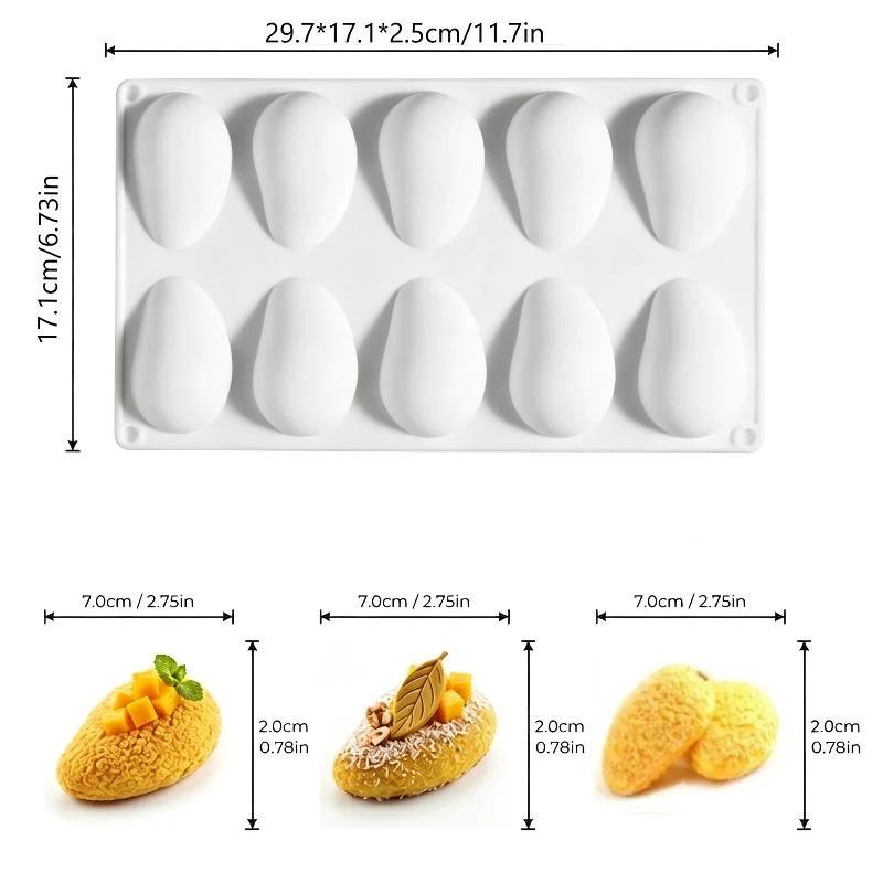 4 6 12-Cell Pistachios Design Silicone Chocolate Mold Food Grade Mousse Cake Mould Kitchen Bakeware Party Dessert Baking Tools