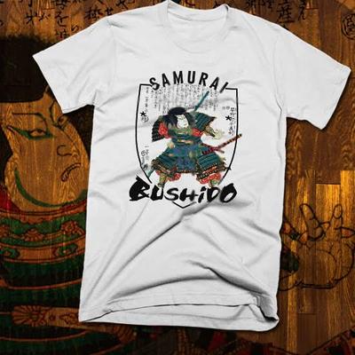 Samurai T-Shirt Japanischer Bushido-Kodex Kill Bill Hattori Hanzo Katana Krieger neu