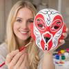 Bemalbare Halbmaske Vollgesichts-DIY-Maske Kostüm-Requisite Handbemalte Maske Lustige Maskerade