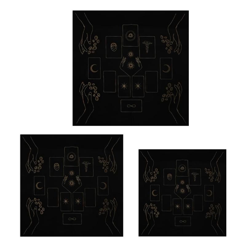 Divinations Tablecloth Card Mat Table Cover Astrological Oracles Pad Tarots Table Cloth Altars Cloth Board Game Pad