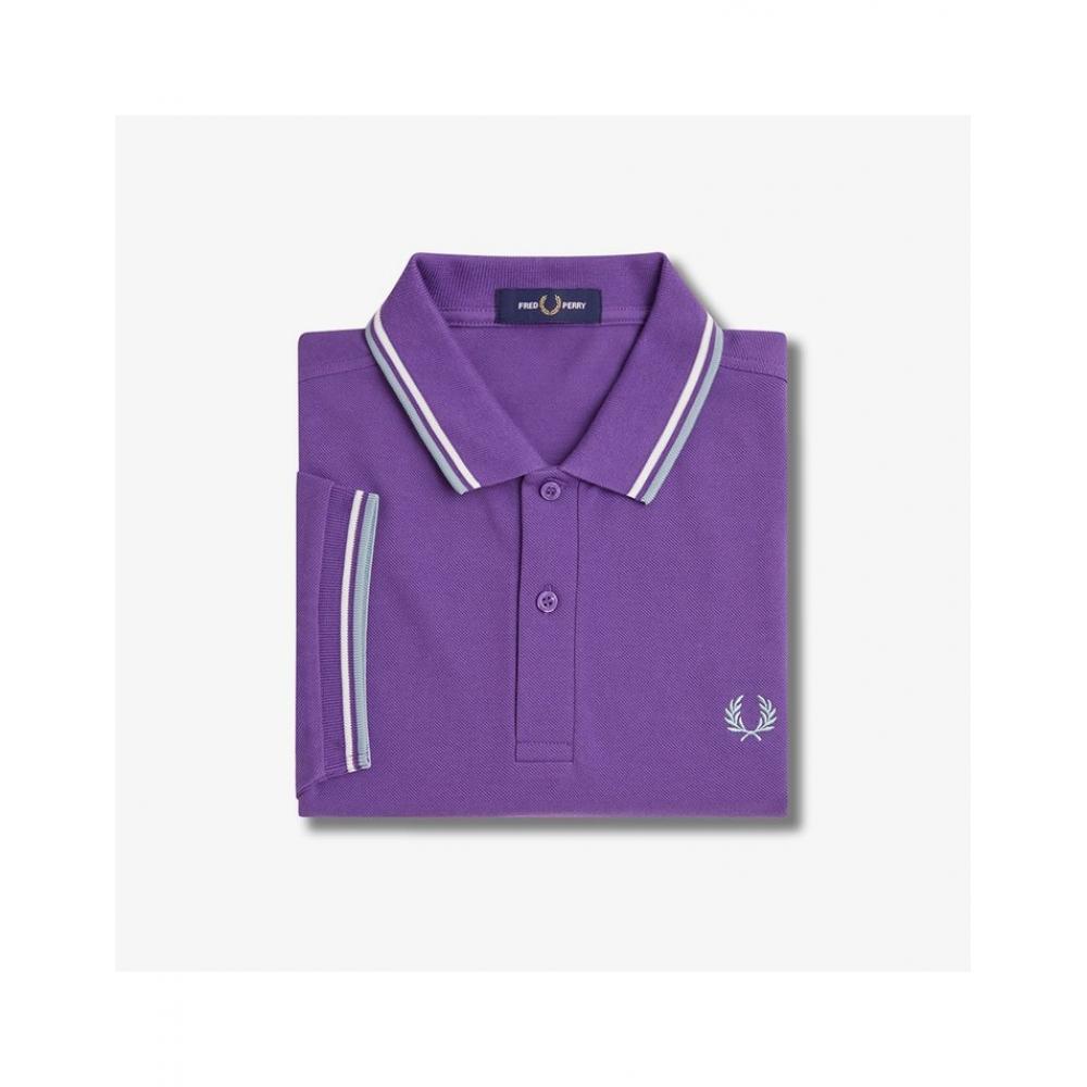

Twin Tip Fred Perry Shirt Emersist Ecru Silver Blue Afpm2433600 W95 M