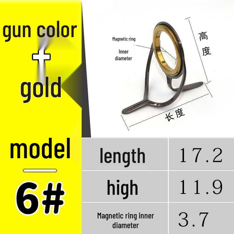 Magnetic Lure Raft Rod Guide Rings for Long Cast Fishing