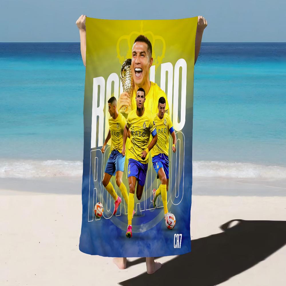 C-Cristiano R-Ronaldo CR7 Beach Towel Summer Kids Large Bath Pool Beach Towel Microfiber Absorbent for Swimming Travel