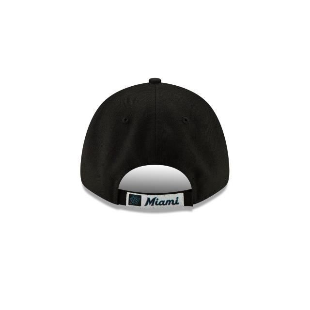Casquette - New Era - 9FORTY - Miami Marlins - Noir - Ajustable - 100% Polyester