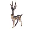 1Pc Copper Alloy Sika Deer Tabletop Small Ornaments Vintage Animal Figurines Desk Decorations Accessories Home Decor Crafts