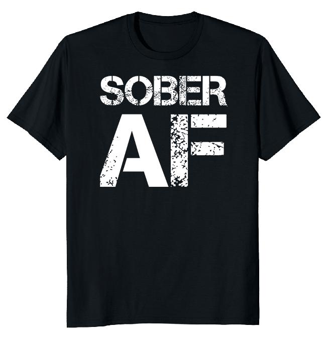 

Футболка унисекс Sober AF Grunge S
