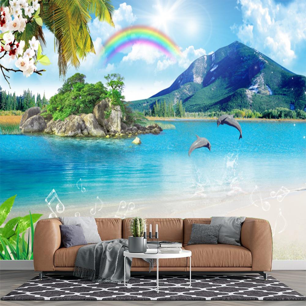 

Beach Murals Island Coconut Tree Wallpaper Rainbow Beach Wallpaper 200 cm(W) x 140 cm(H)