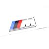 For BMW CBMW M Performance 3D Emblem ABS Glossy Black Front Grille & Rear Trunk Badge Sticker for M3 M5 X3 X5 Models Car Styling Upgrade