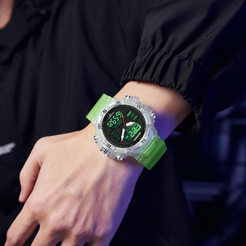 Часы SANDA Спортивные уличные Водонепроницаемые Многофункциональные Светящиеся Будильник — фото 13