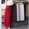 Women's Sparkling Starry Gradient Pleated Mesh Skirt