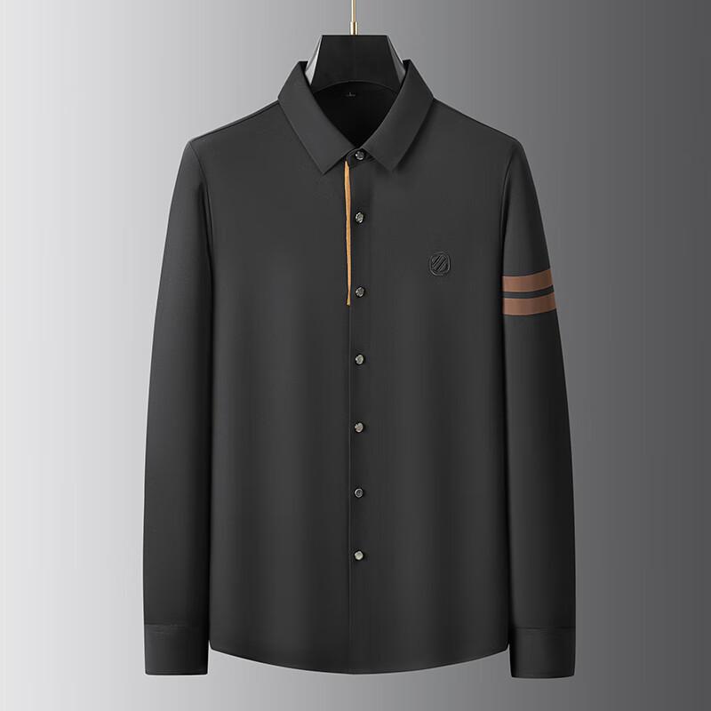 

Men s Plus Size Casual Stretch Long Sleeve Shirt 4XL