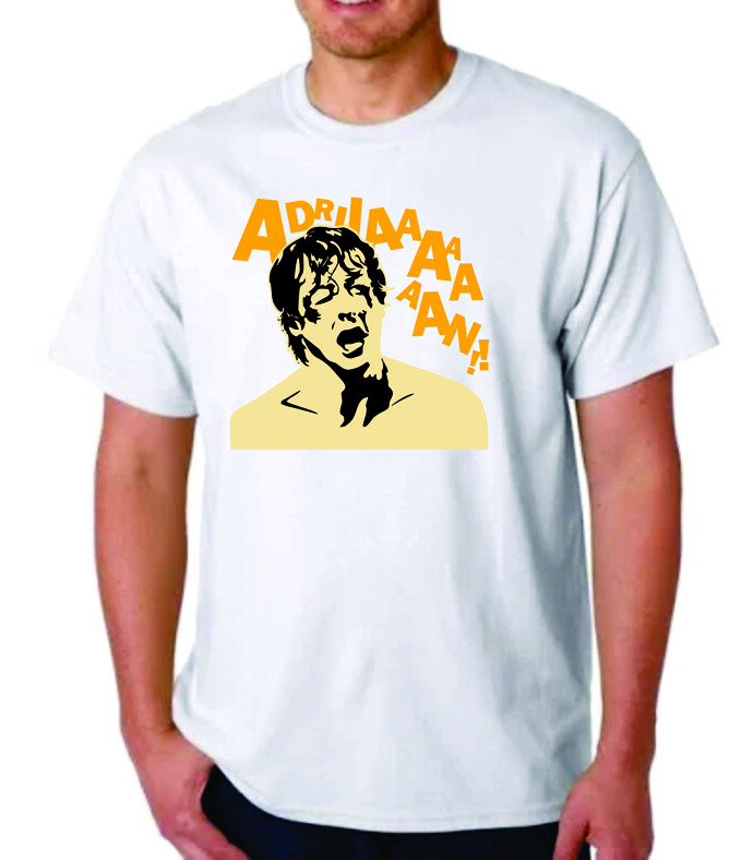 ROCKY ADRIAN!! YELLING COMEDY FUNNY MOVIE SHIRT TEE T-shirt STALLONE SLY XXL