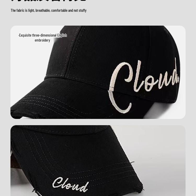 Korean Style Summer Letter Embroidery Baseball Cap - Versatile and Casual for Men & Women