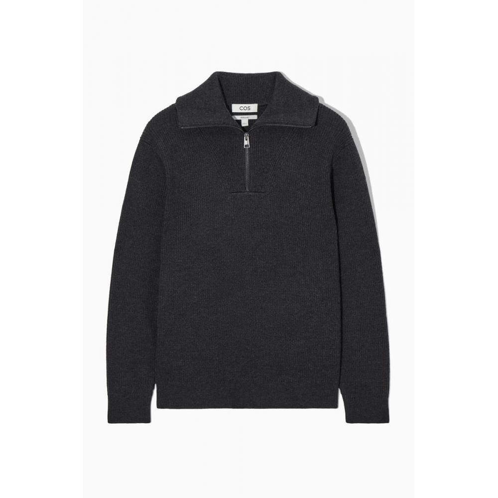 Buy COS Japan Wool Cotton Blend Half Zip Sweater at affordable