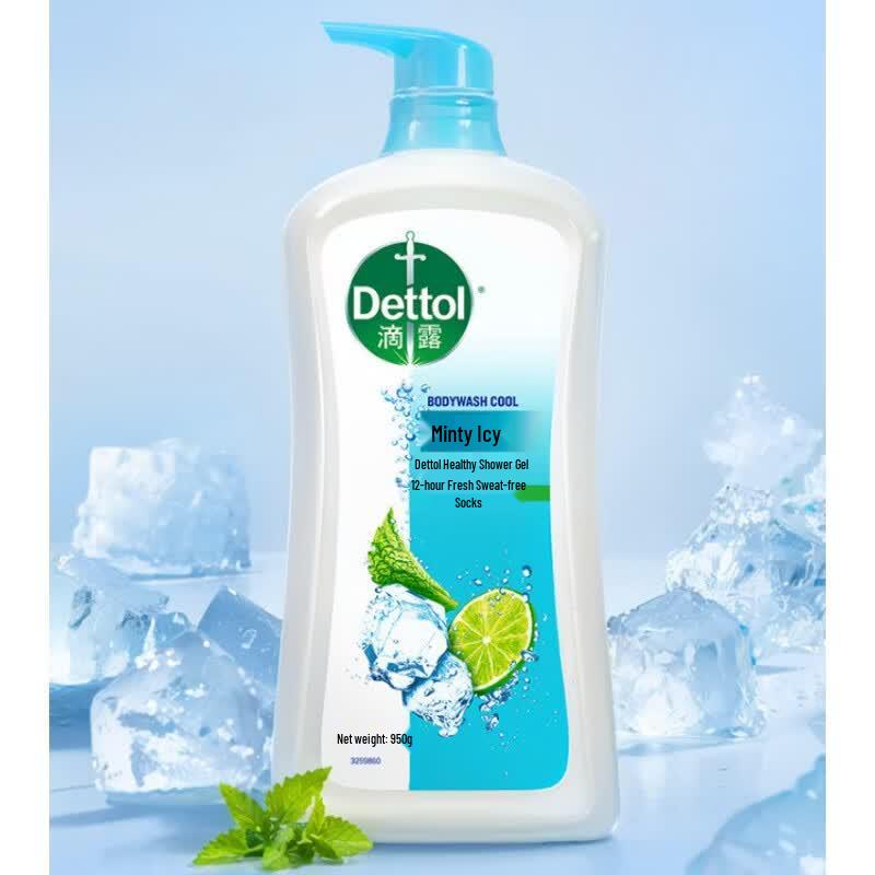 Dettol Minty Cool Shower Gel - Family Pack (2x950g)