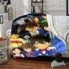 1pz Detective Conan Mystery Case Coperta in Flanella Super Morbida Carina Confortevole per Viaggio Biancheria da Letto Divano Divano Coperta Y7238
