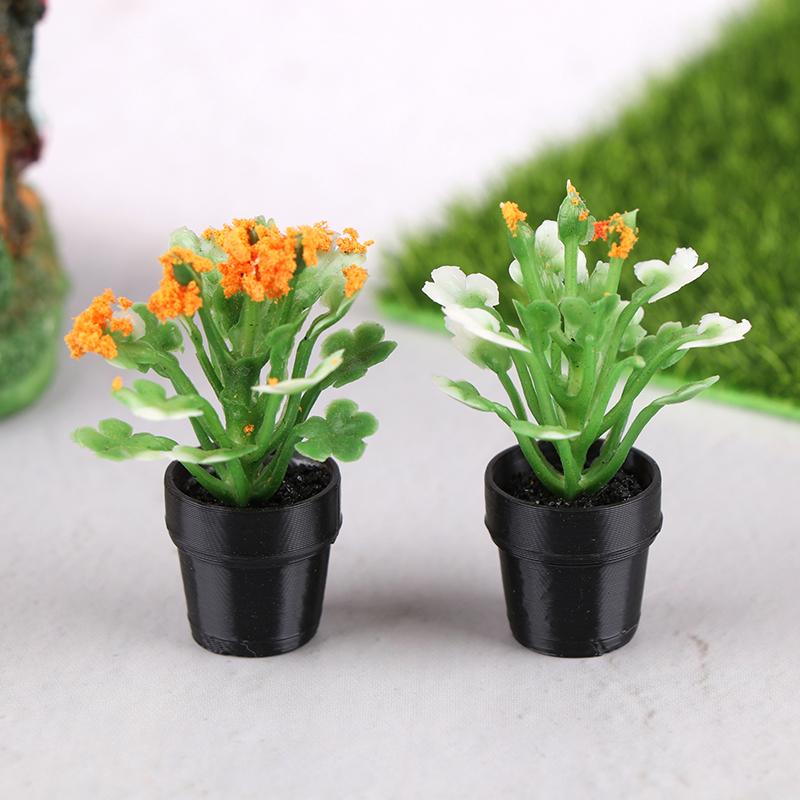 5ks 1:12 Simulační rostlina domečku pro panenky Model v květináči Miniaturní domeček pro panenky Zahrada Domácí ozdoby Dekorace na mikro scénu Hračky