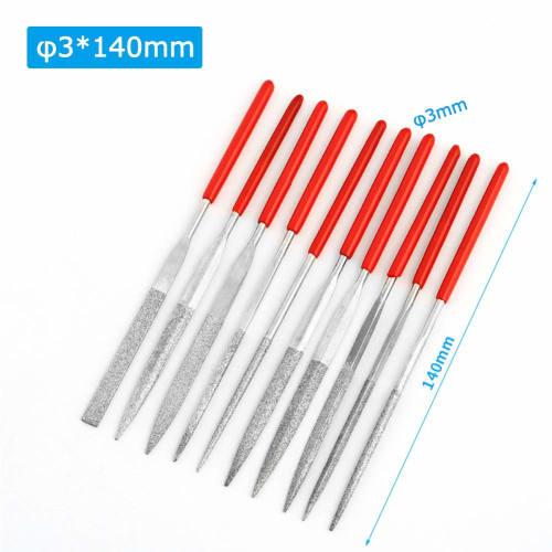 Bestgle Diamond File Set, Metal and Woodworking Sharpener, 10-Piece Set of Diamond Metalworking Files, Titanium Sharpener, for Metal, Woodworking, and