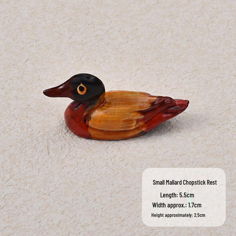 Creative Resin Duck Chopstick Holder: Cute Chinese-Style Rest for Home and Hotel Tabletops