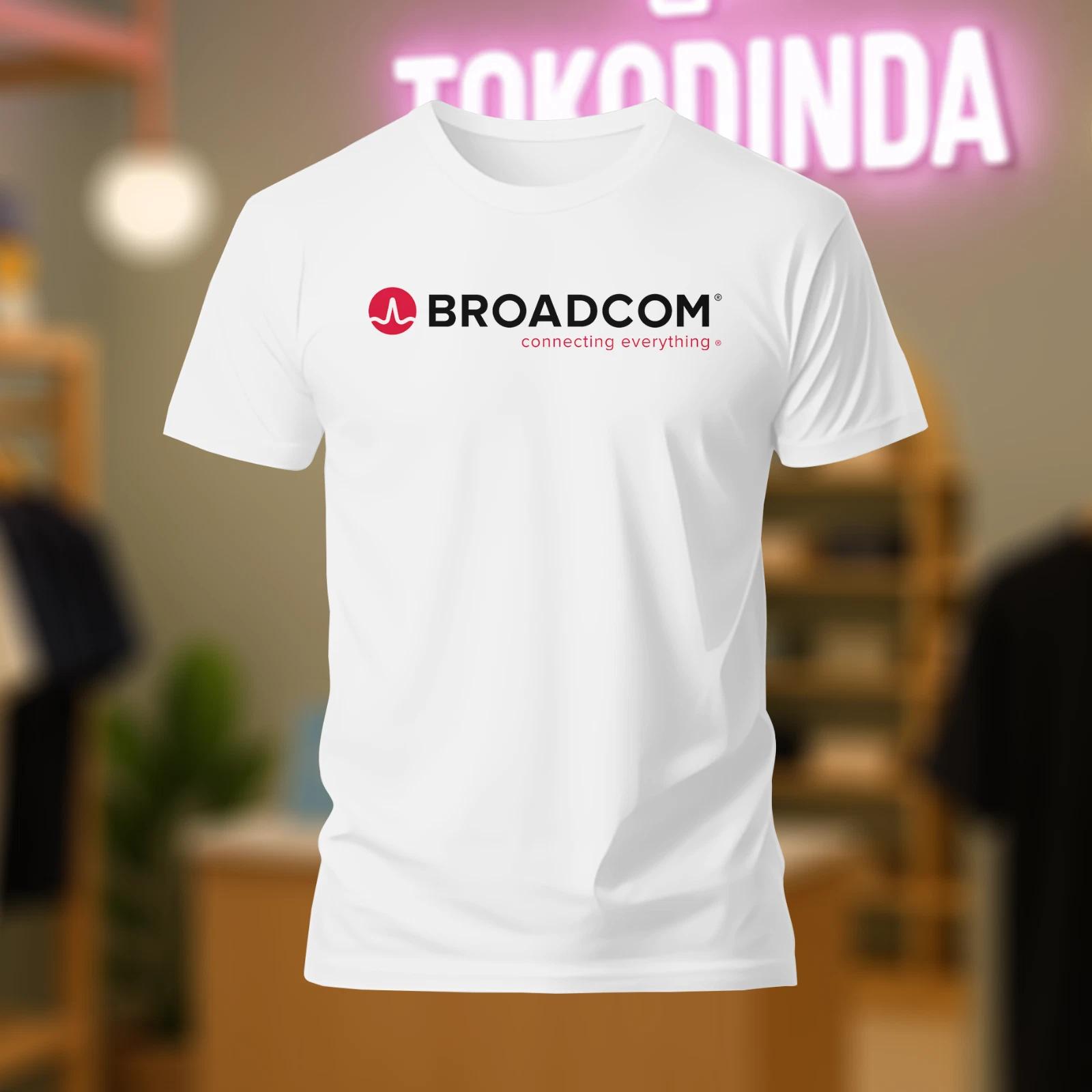 Men s and Women s T-shirts Broadcom Connecting Everything Logo Mens Shirt Funny Made In USA XS