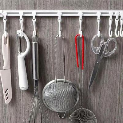 Kitchen Utensil Hangers Wall Mount Adhesive No Drilling Spatula Storage Rack Space Saving Home Organizer For Spoons BBQ Tools
