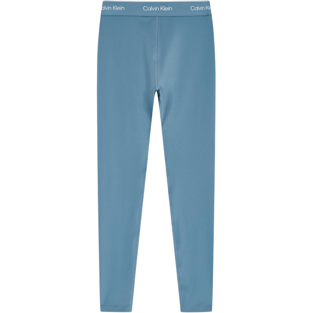 

Calvin Klein Спортивные леггинсы с высокой талией, удобные, облегающие, однотонные, женские леггинсы, синие 4WS4L633-420 S