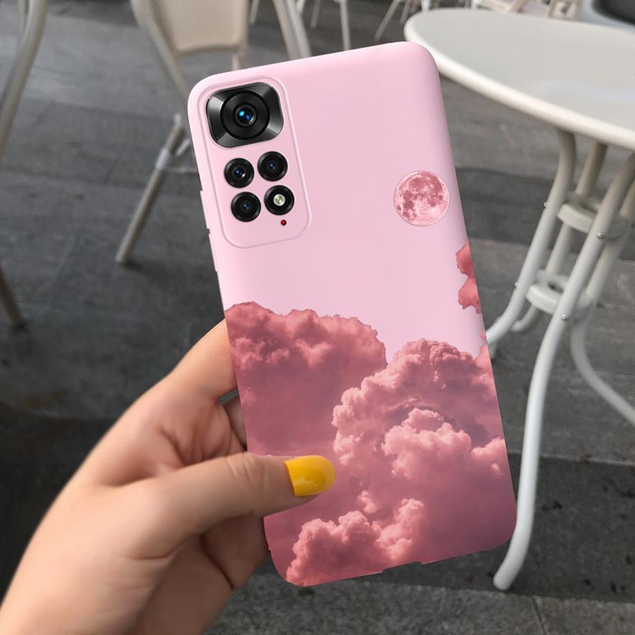 For Xiaomi Redmi Note 11 Case 2022 Slim Silicone Soft Flower Phone Cover For Xiaomi Redmi Note 11S Bumper Note11 Pro Plus Fundas