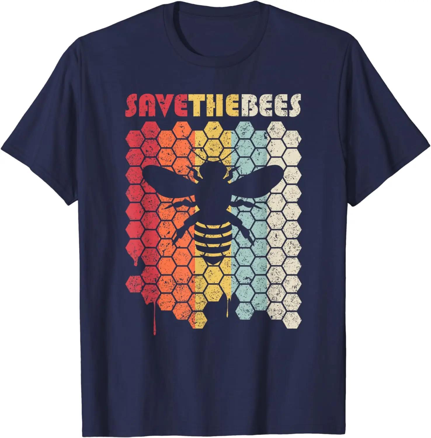 

Футболка Save The Bees. Футболка в стиле ретро с надписью «Изменение климата» S армия зеленый