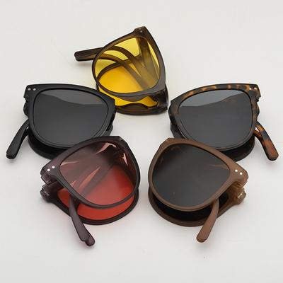 Women Fashion Portable Fold UV400 Sunglasses Adult Men Advanced Outdoor Sun Protection Sunglasses Female Eye Protection Glasses